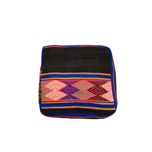 Coussin de sol marocain Noir - Pouf