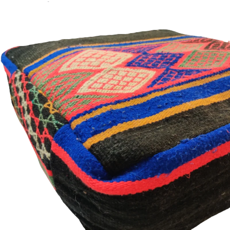 Coussin de sol marocain Noir - Pouf