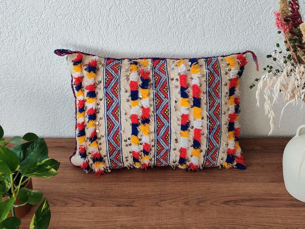 coussin berbere coloré