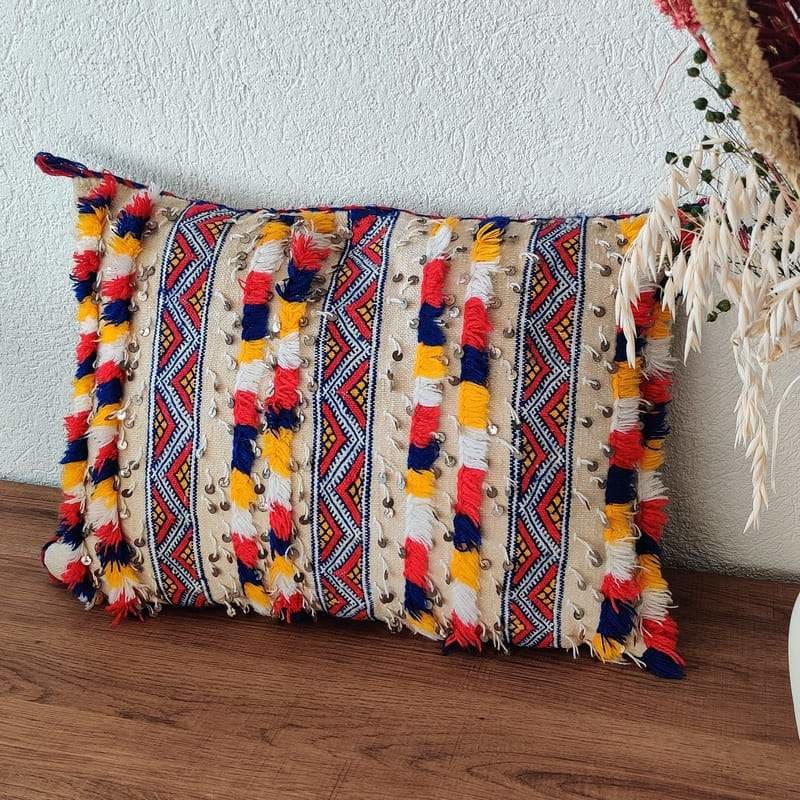 coussin marocain coloré