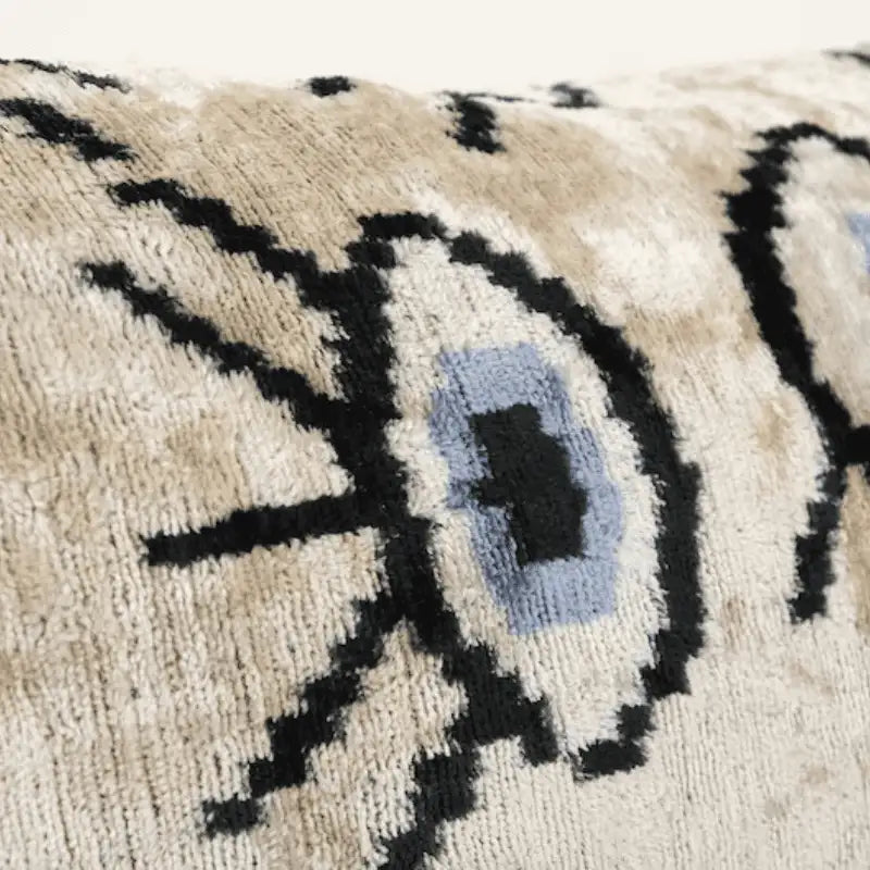 Coussin Ikat Beige Œil Design turc