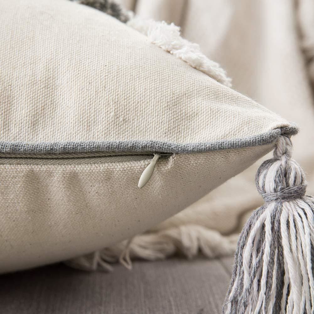 housse de Coussin Inspiration Berbère Gris- MAZIR