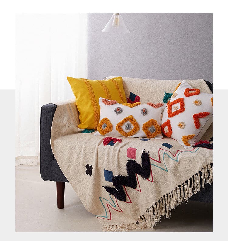 Coussin Berbère Motif Coloré - MAZIR