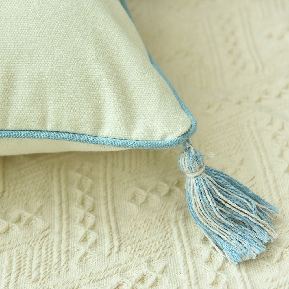 Coussin Inspiration Berbère <br>Scandinave Turquoise - MAZIR