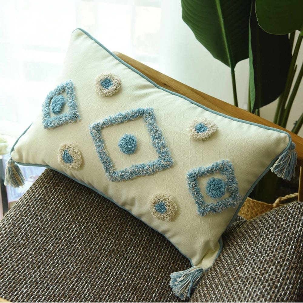 housse de Coussin Scandinave Turquoise - MAZIR