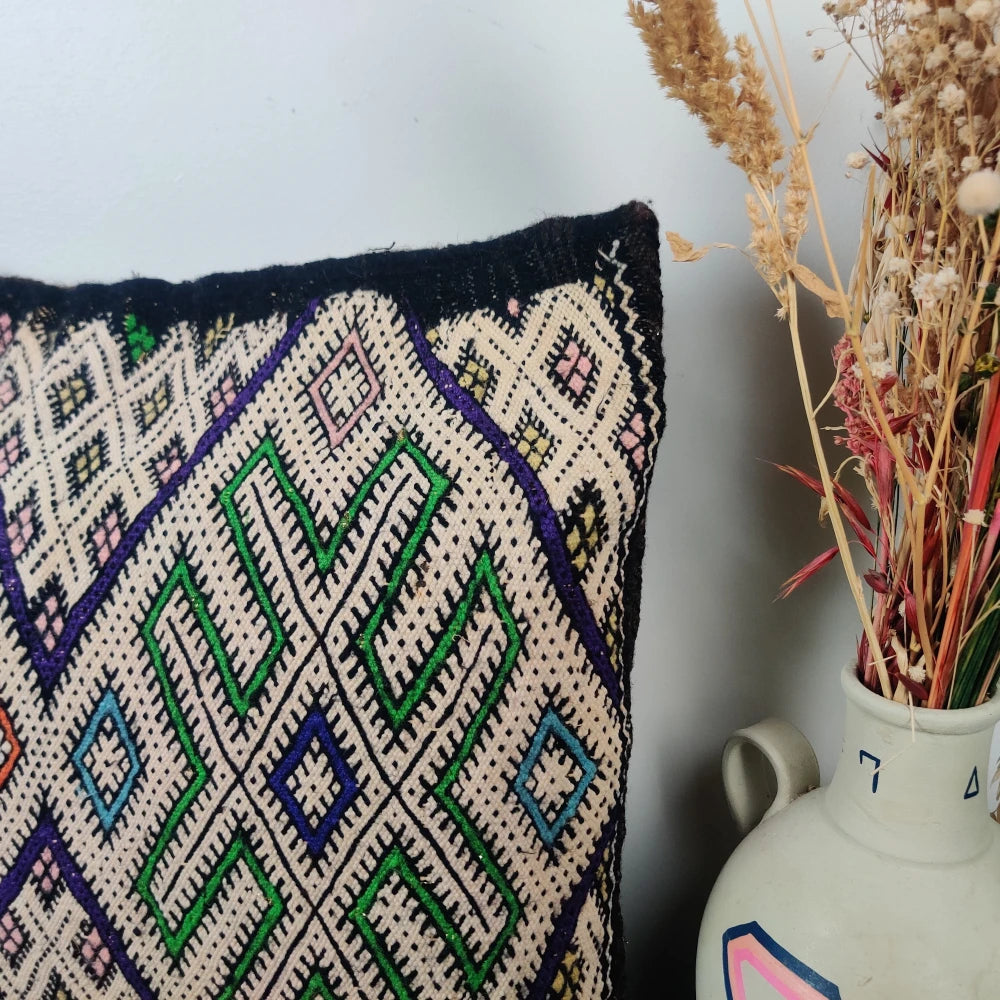 Coussin Kilim berbère magique - MAZIR Décoration