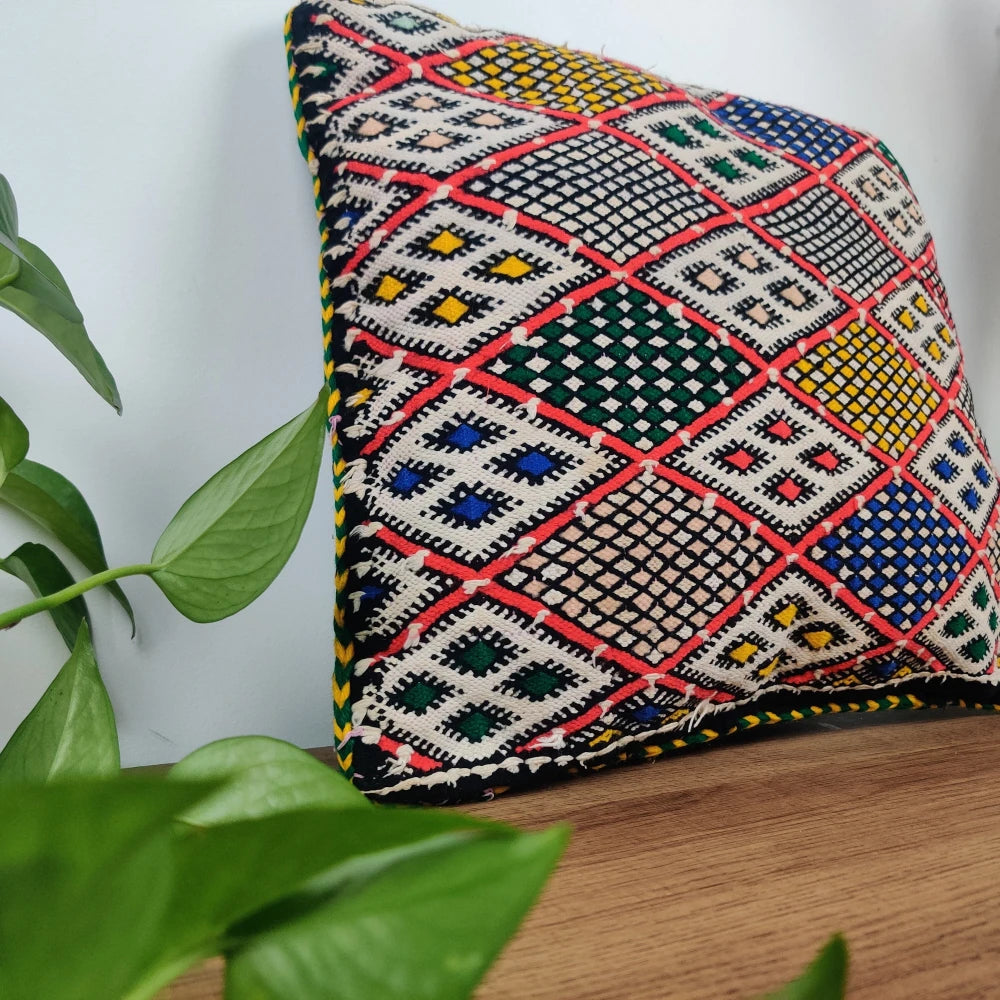 Coussin Kilim berbère vintage classique - MAZIR Décoration