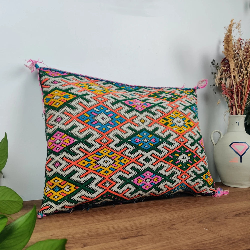 Coussin Kilim Ethnique multicolore - MAZIR Décoration
