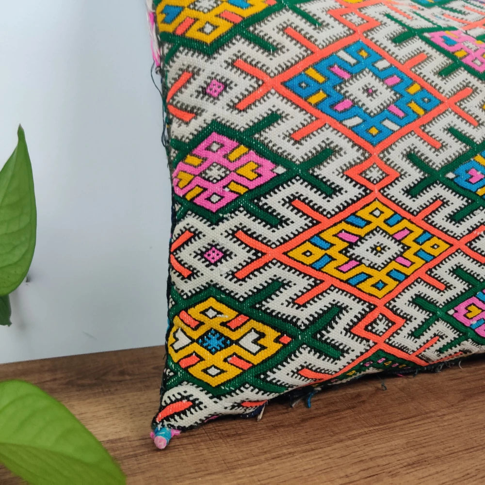 Coussin Kilim Ethnique multicolore - MAZIR Décoration
