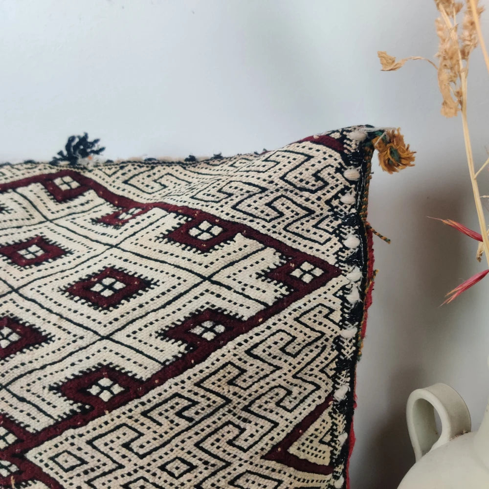Coussin Kilim marocain losange vintage - MAZIR Décoration