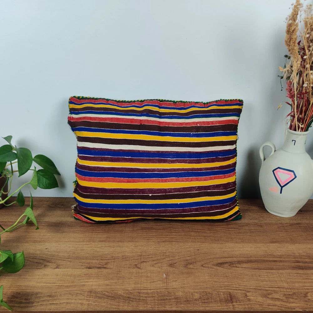 Coussin Kilim Marocain vintage - MAZIR Décoration