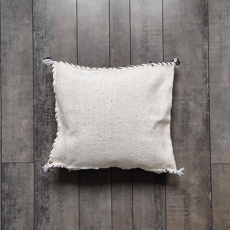 housse de coussin marocain blanc