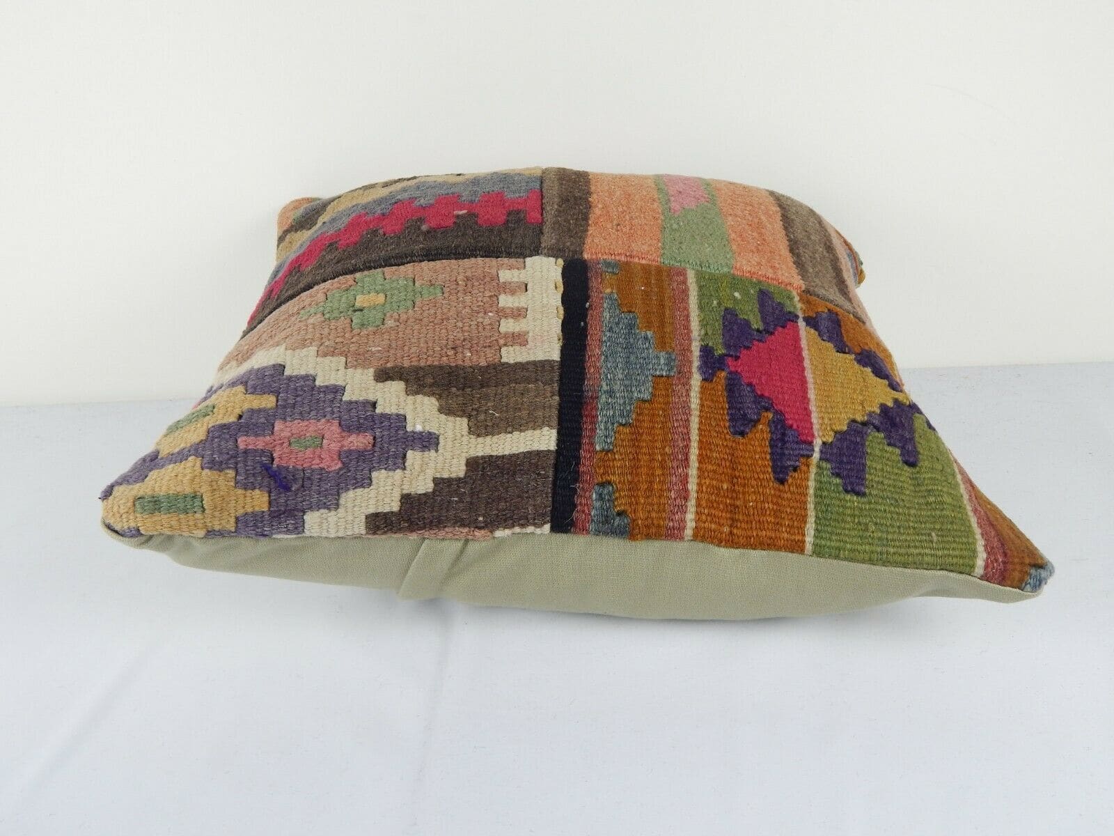 Coussin Kilim Patchwork Fait main 50x50 cm - Coussin