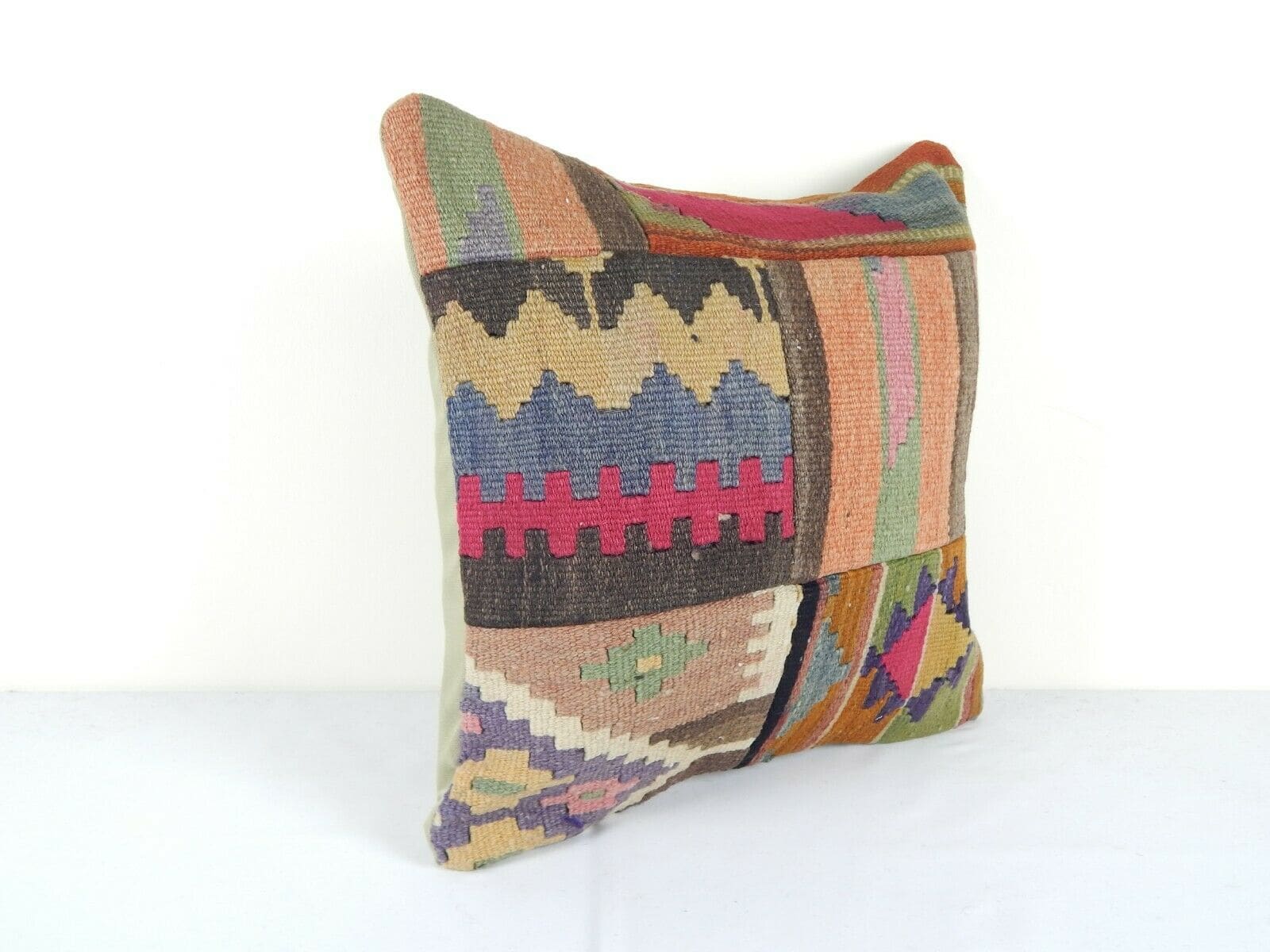 Coussin Kilim Patchwork Fait main 50x50 cm - Coussin