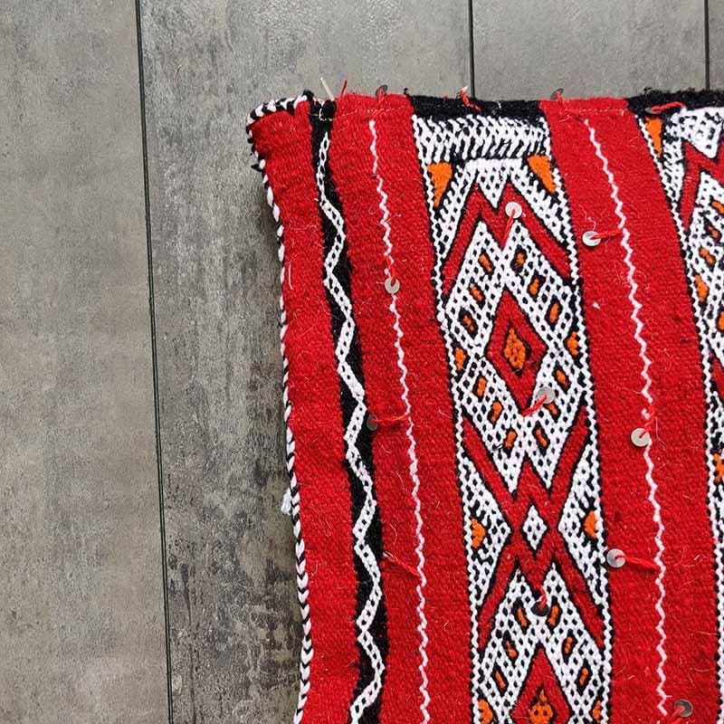 coussin ethnique rouge