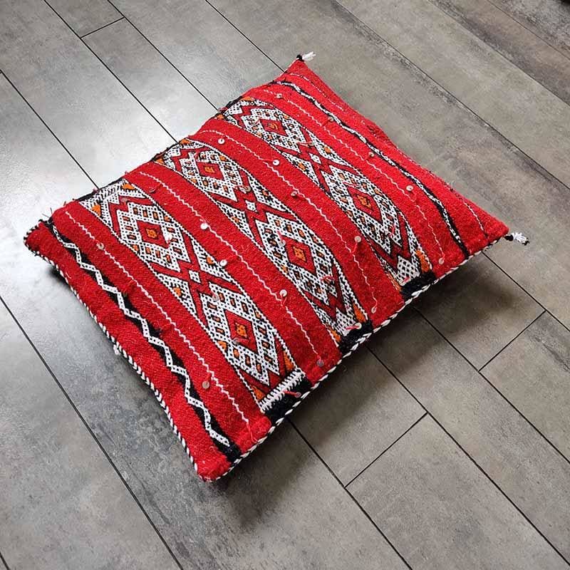 coussin berbère rouge