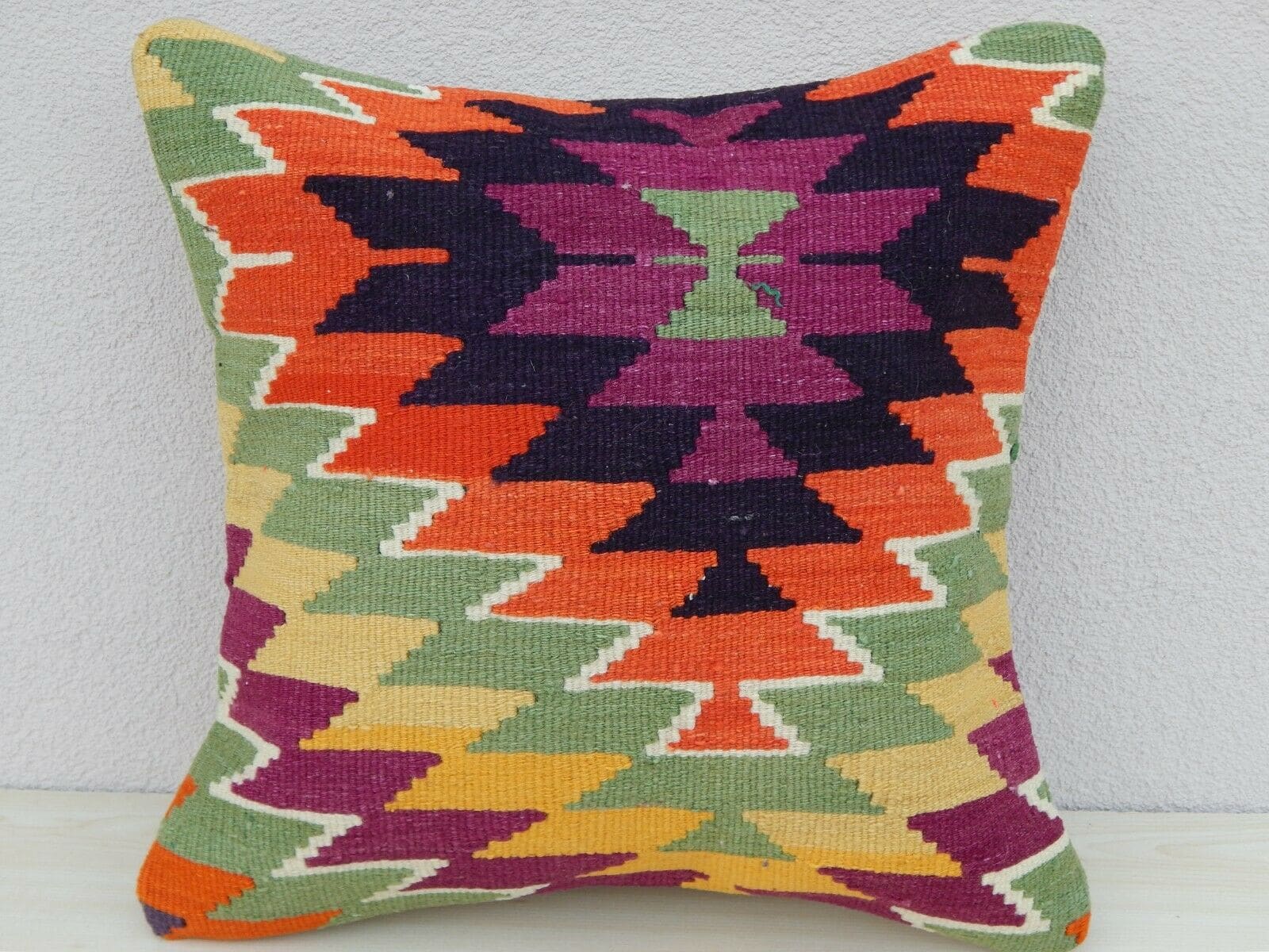 coussin kilim multicolore