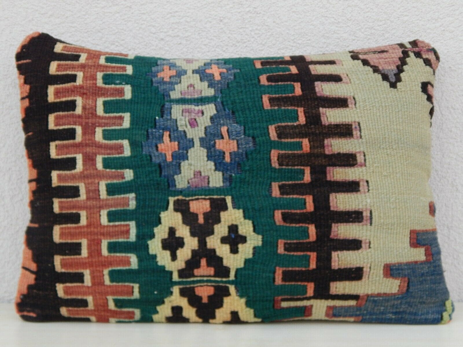 coussin kilim vert