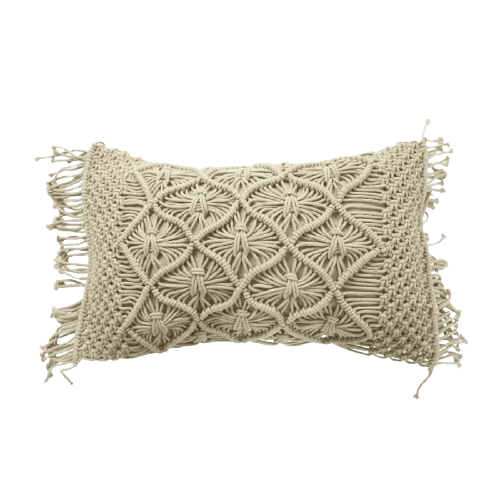 coussin macramé