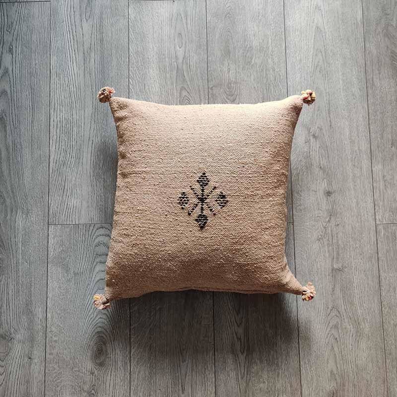 coussin marocain beige