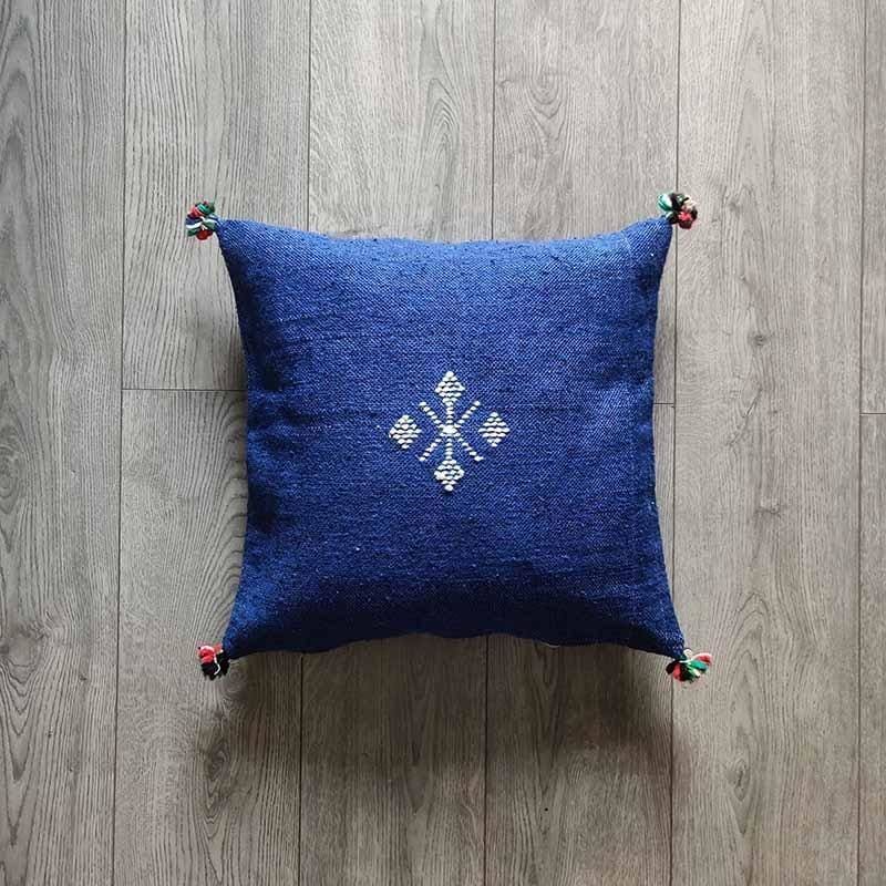 coussin berbère bleu