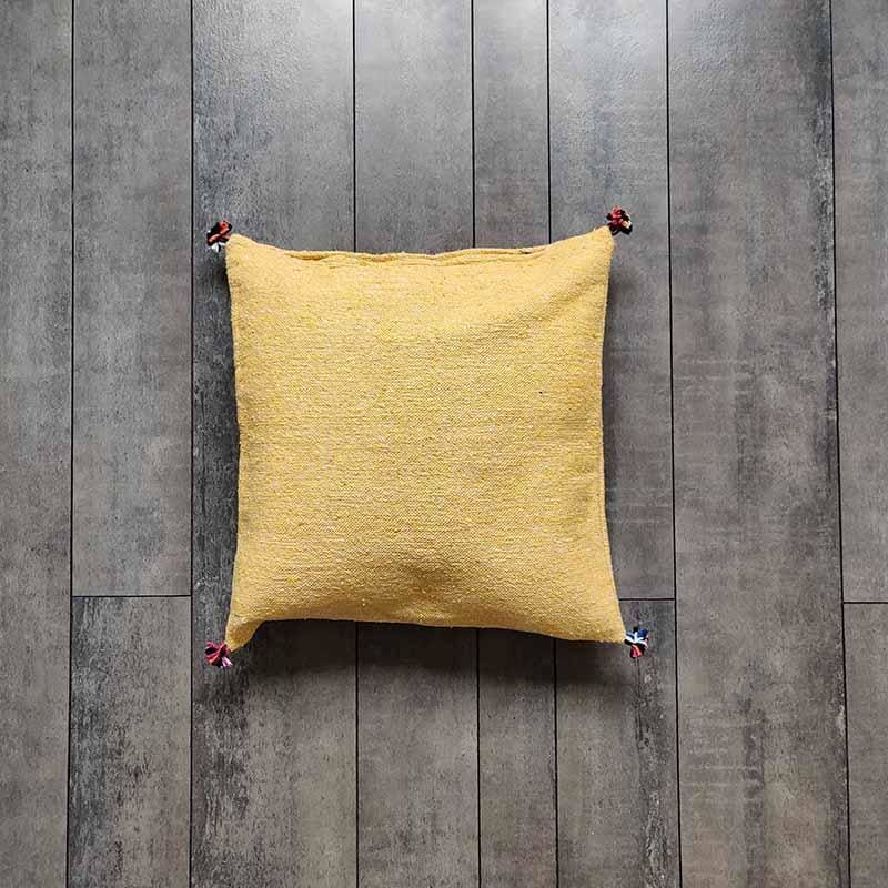 housse de coussin jaune