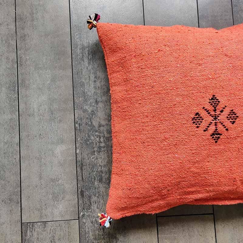 coussin décoratif orange