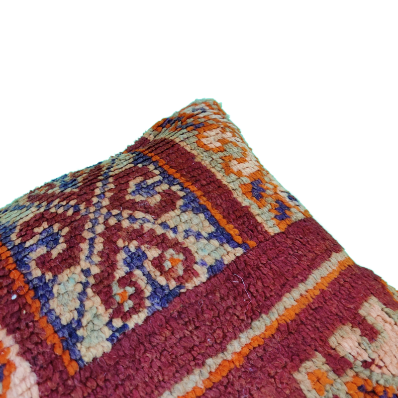 Coussin bohème Pourpre Boujad
