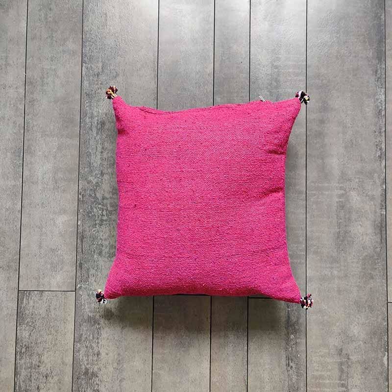 housse de coussin rose