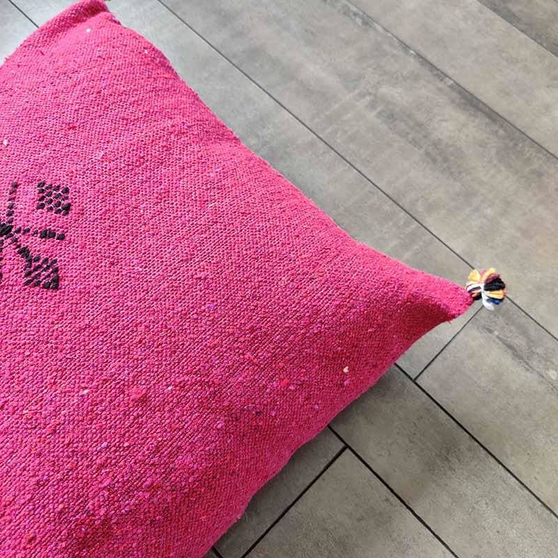 coussin à pompon coton