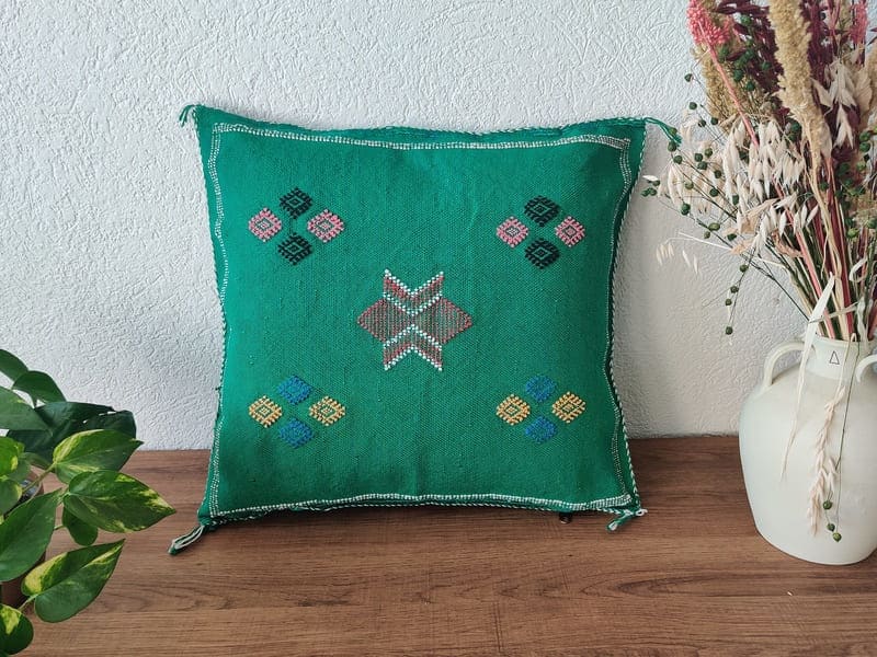coussin sabra vert
