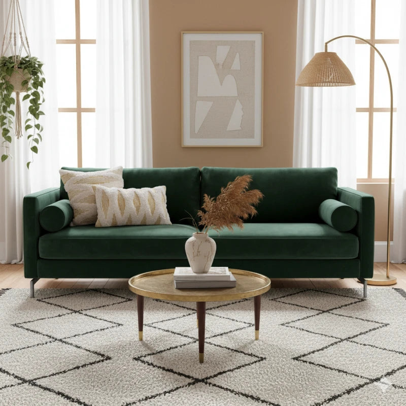 Coussin Motif Berbère <Br> Agadir Jaune