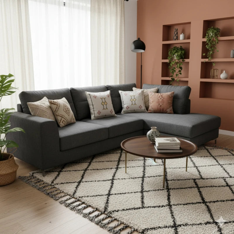 Coussin Sabra blanc en Soie de Cactus