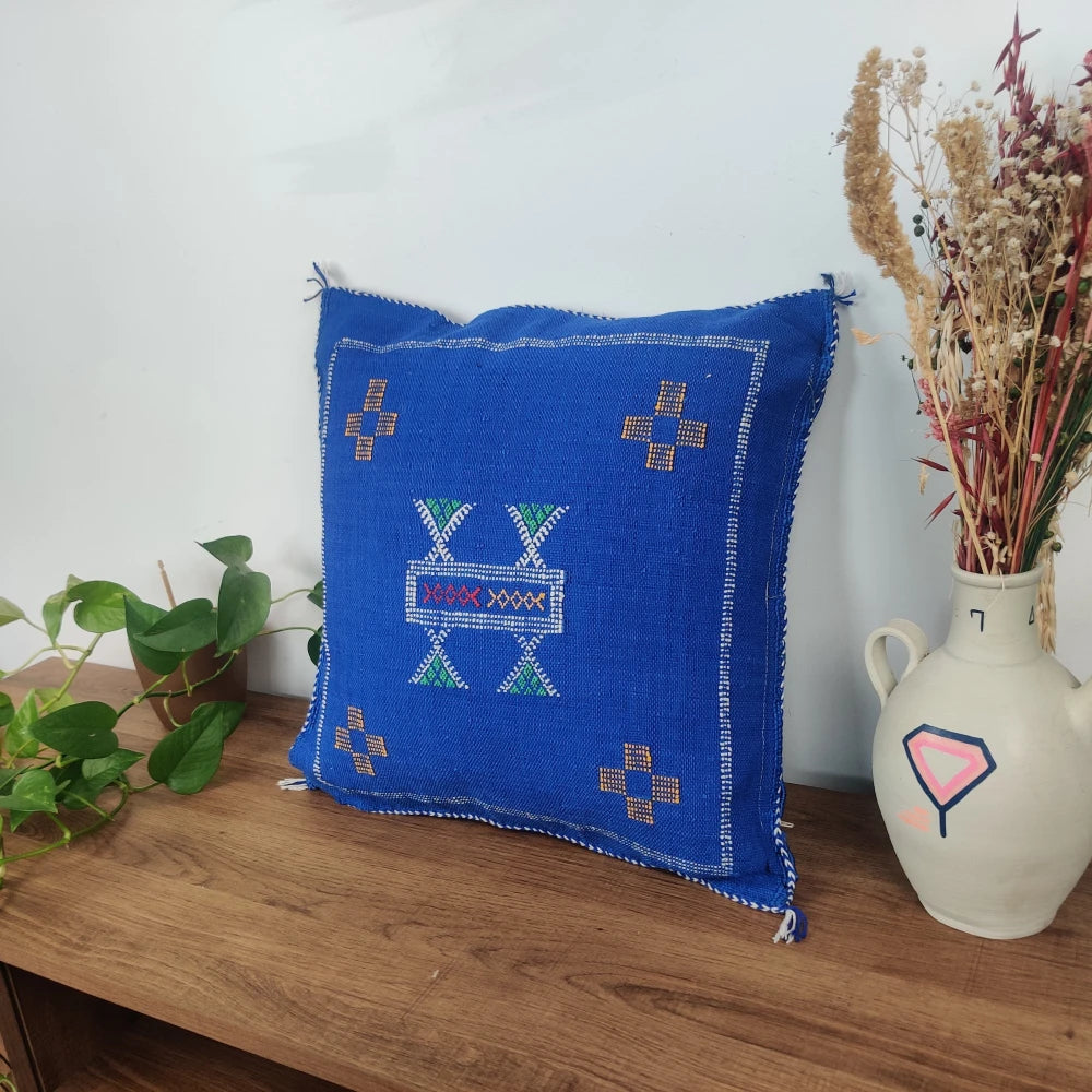 Coussin Sabra Bleu de Luxe