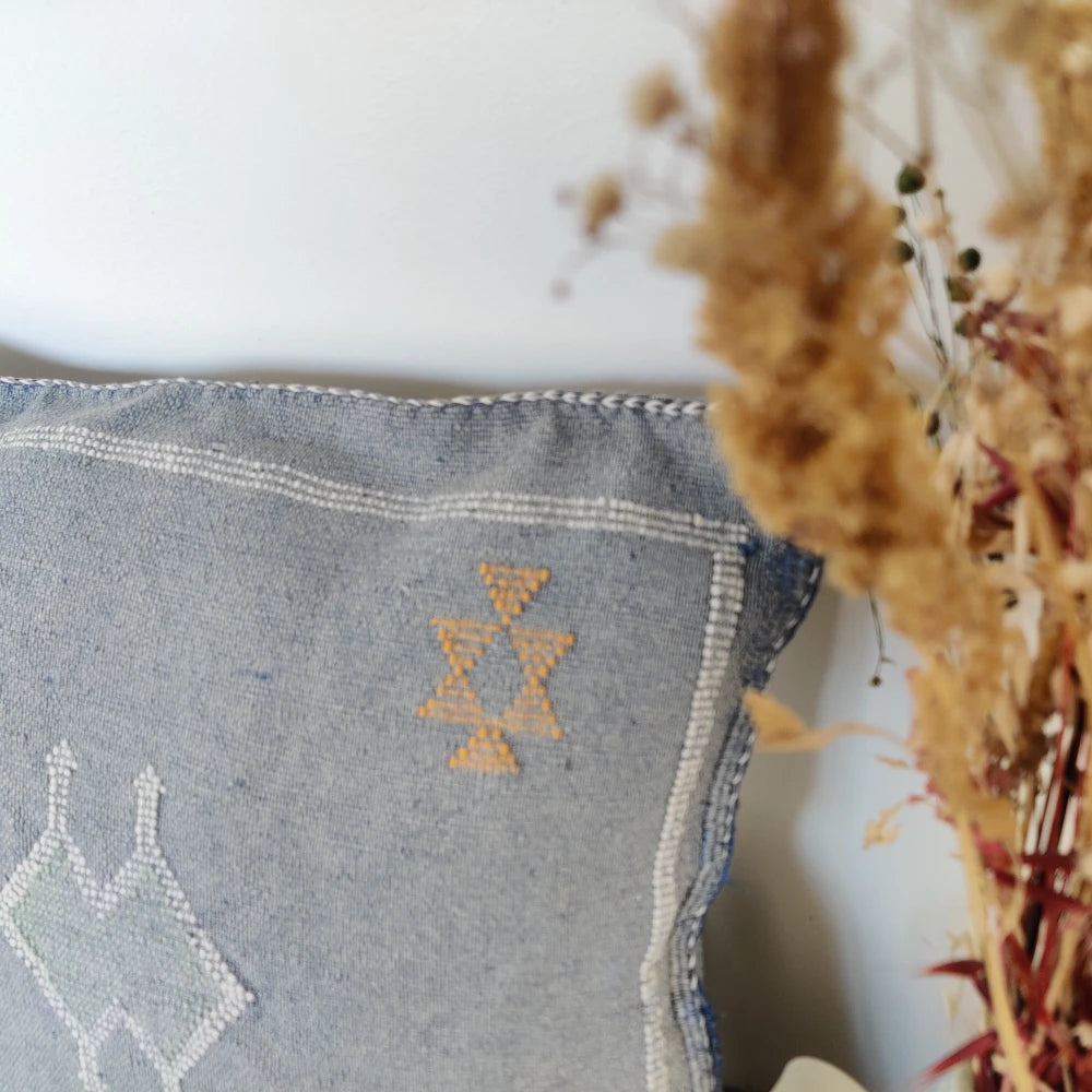 Coussin Sabra Bleu délavé - MAZIR Décoration