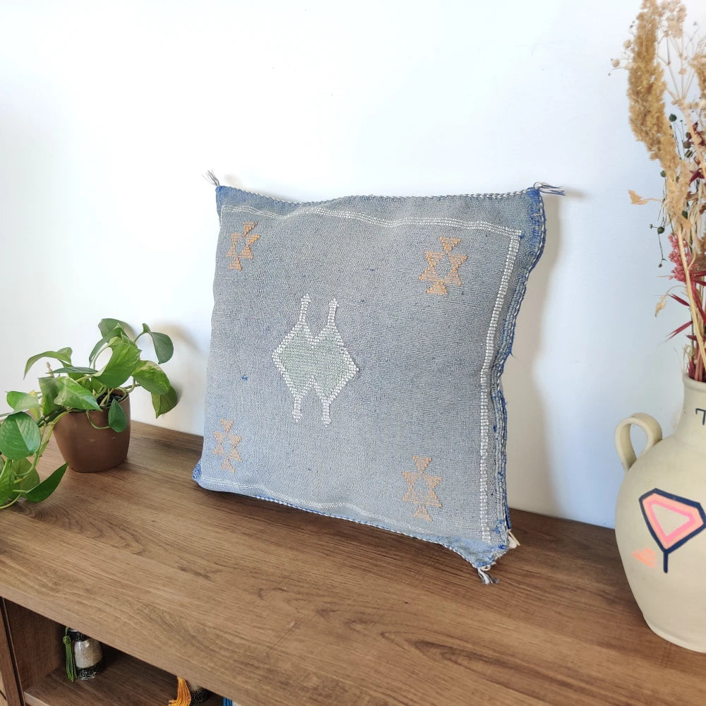 Coussin Sabra Bleu délavé - MAZIR Décoration