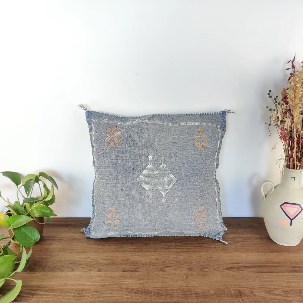 Coussin Sabra Bleu délavé - MAZIR Décoration