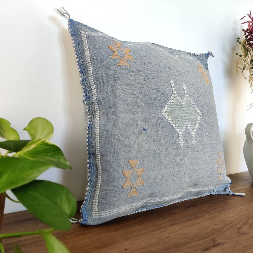 Coussin Sabra Bleu délavé - MAZIR Décoration