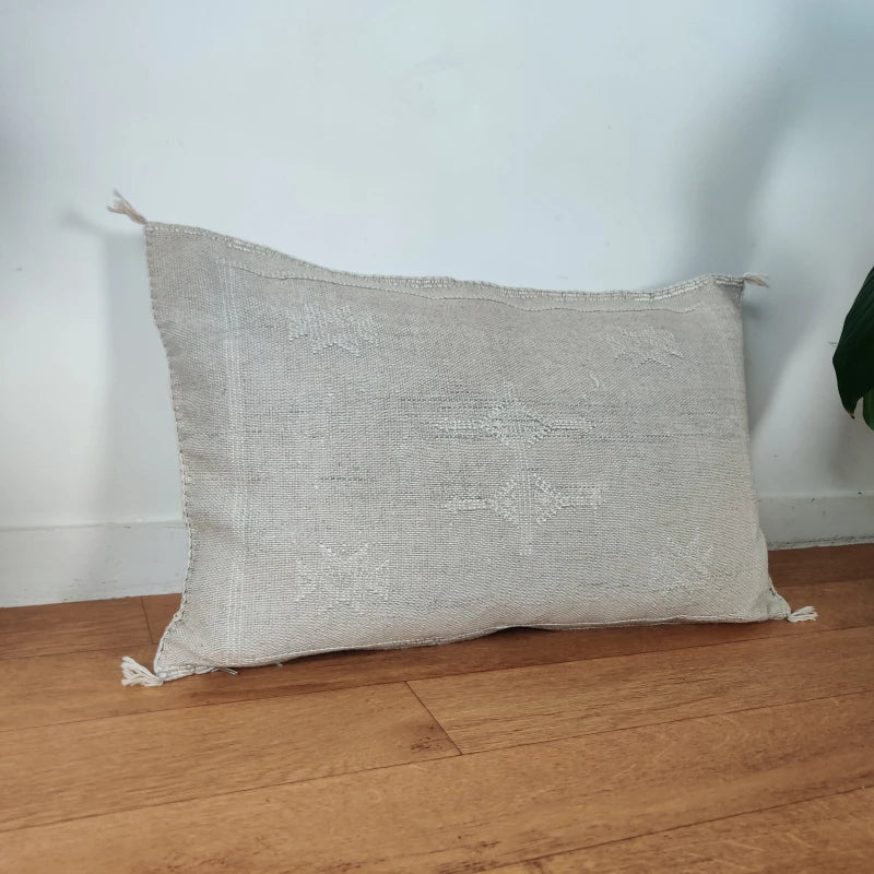 Coussin Sabra gris rectangulaire - MAZIR Décoration