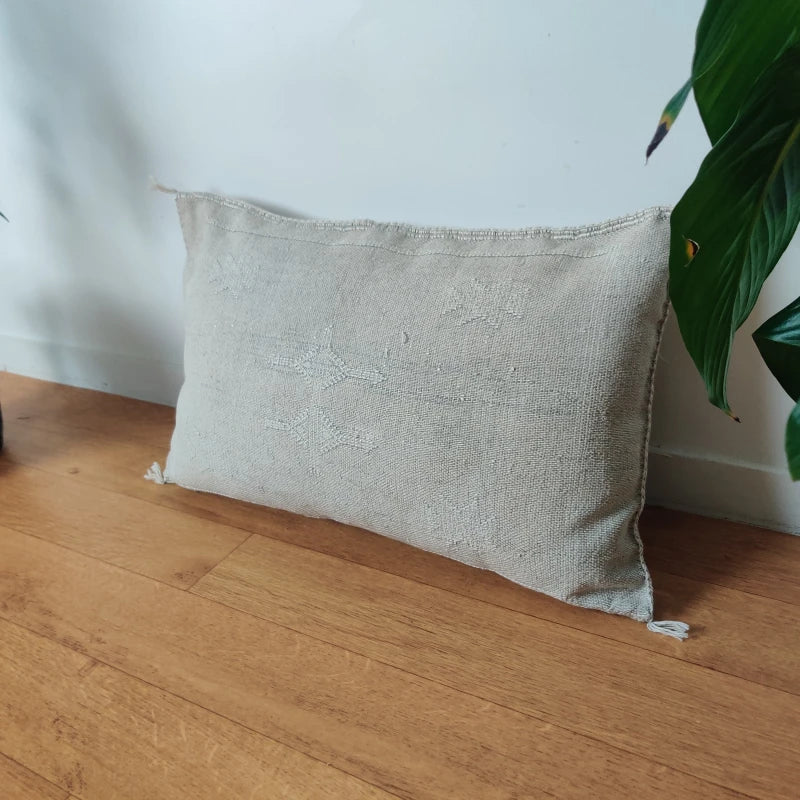 Coussin Sabra gris rectangulaire - MAZIR Décoration