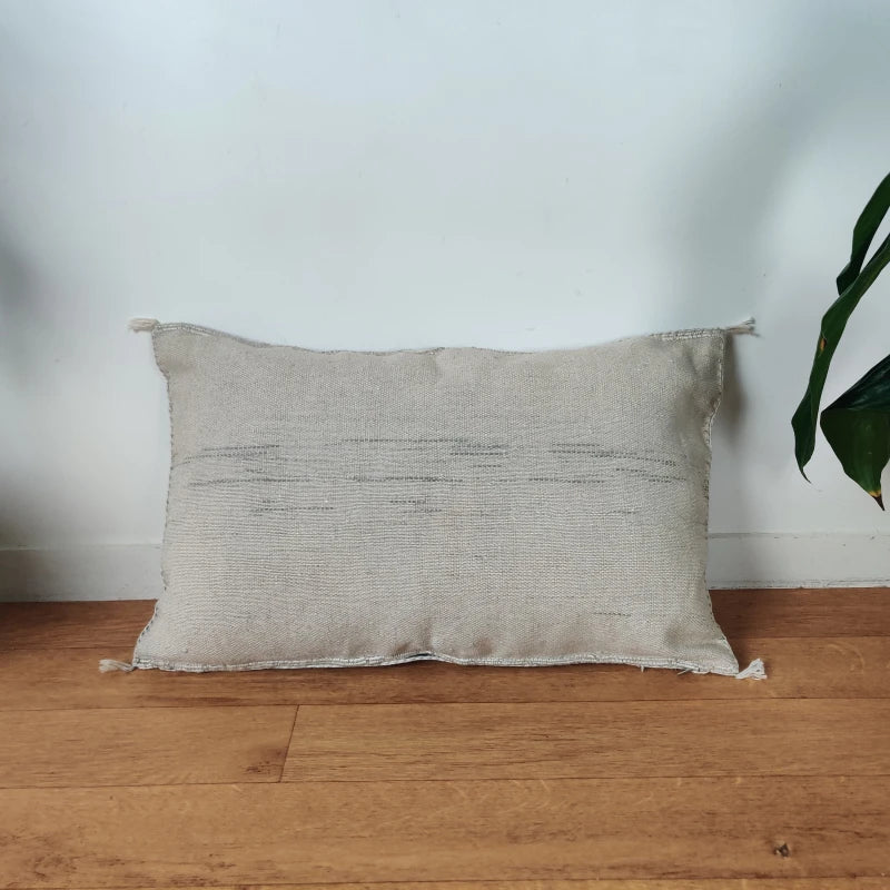 Coussin Sabra gris rectangulaire - MAZIR Décoration