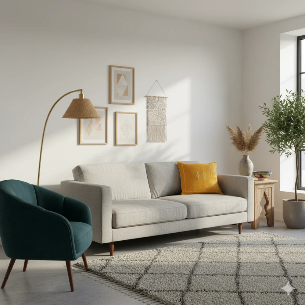 Coussin Sabra Jaune de Luxe