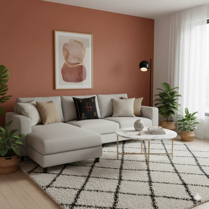 Coussin Sabra Noir marocain