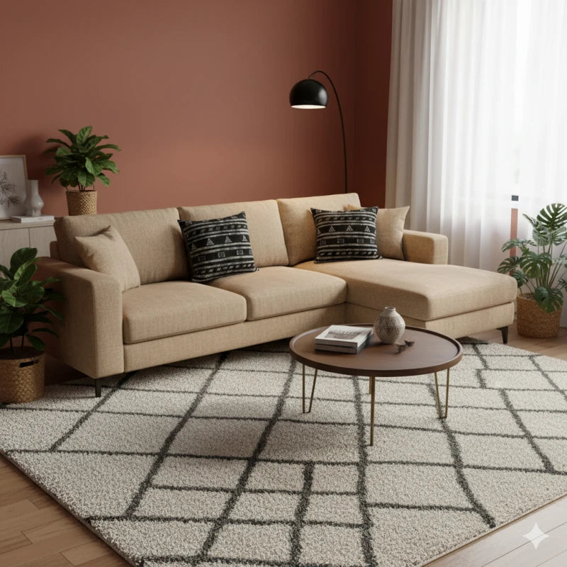 Coussin Sabra Noir ethnique