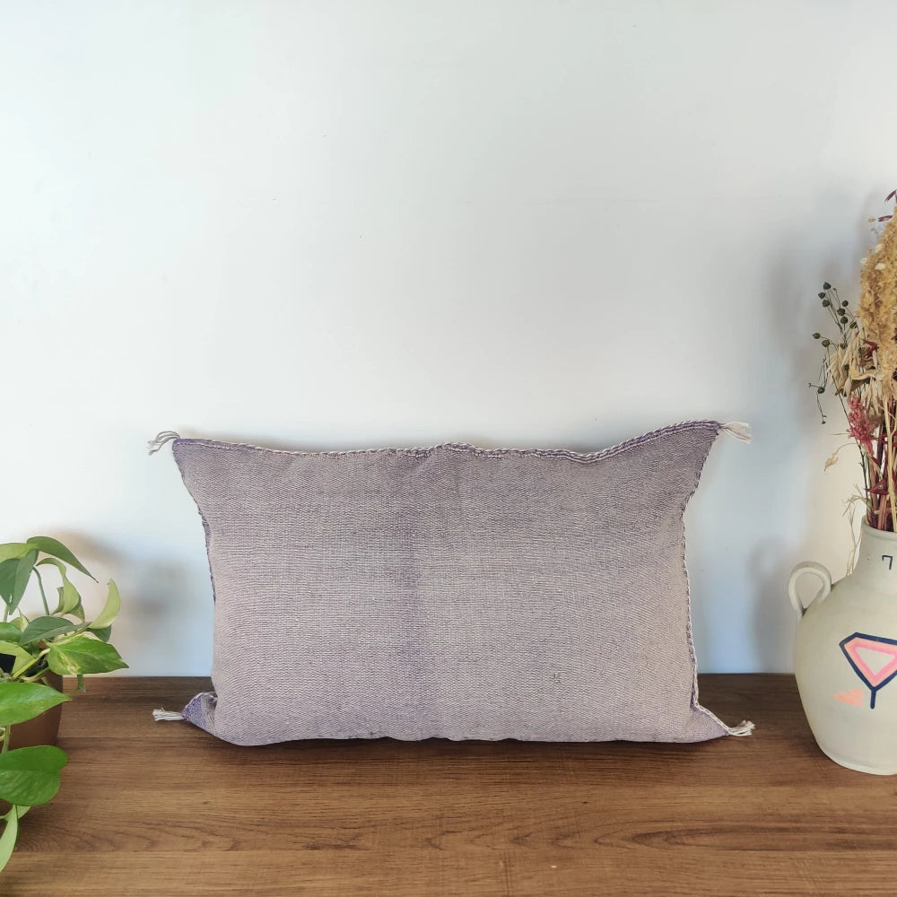 Coussin Sabra rectangulaire violet - MAZIR Décoration