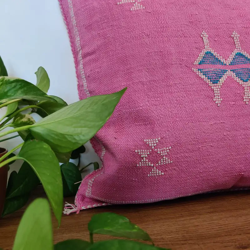 Vue détail du Coussin Sabra Rose Vintage