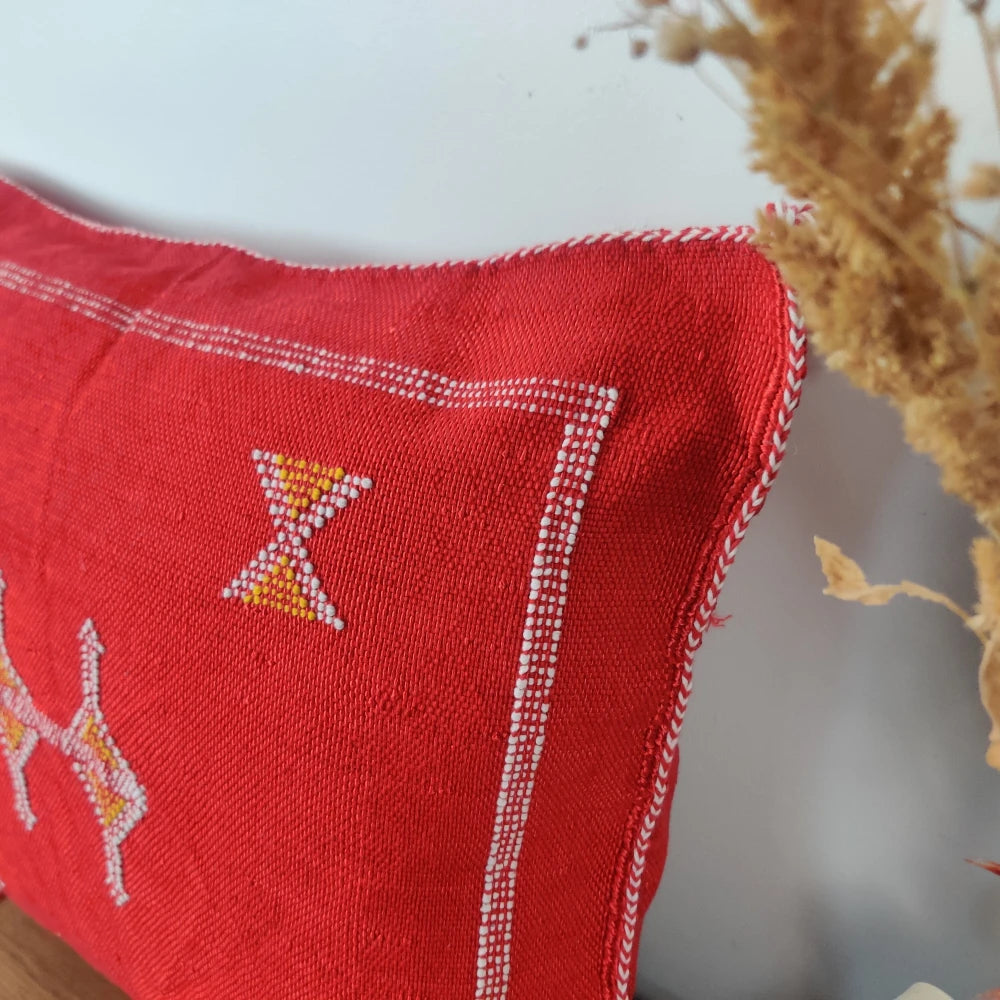 Coussin Sabra Rouge berbère - MAZIR Décoration