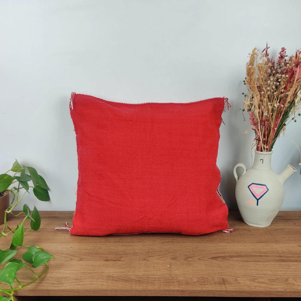 Coussin Sabra Rouge berbère - MAZIR Décoration