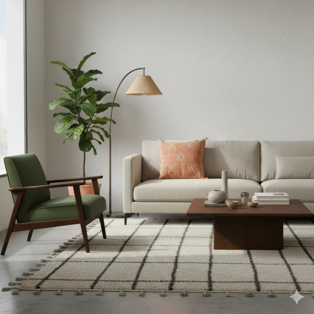 Coussin Sabra terracotta de Luxe