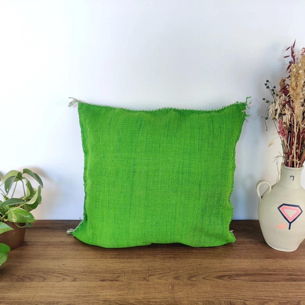 Coussin Sabra Vert bohème - MAZIR Décoration